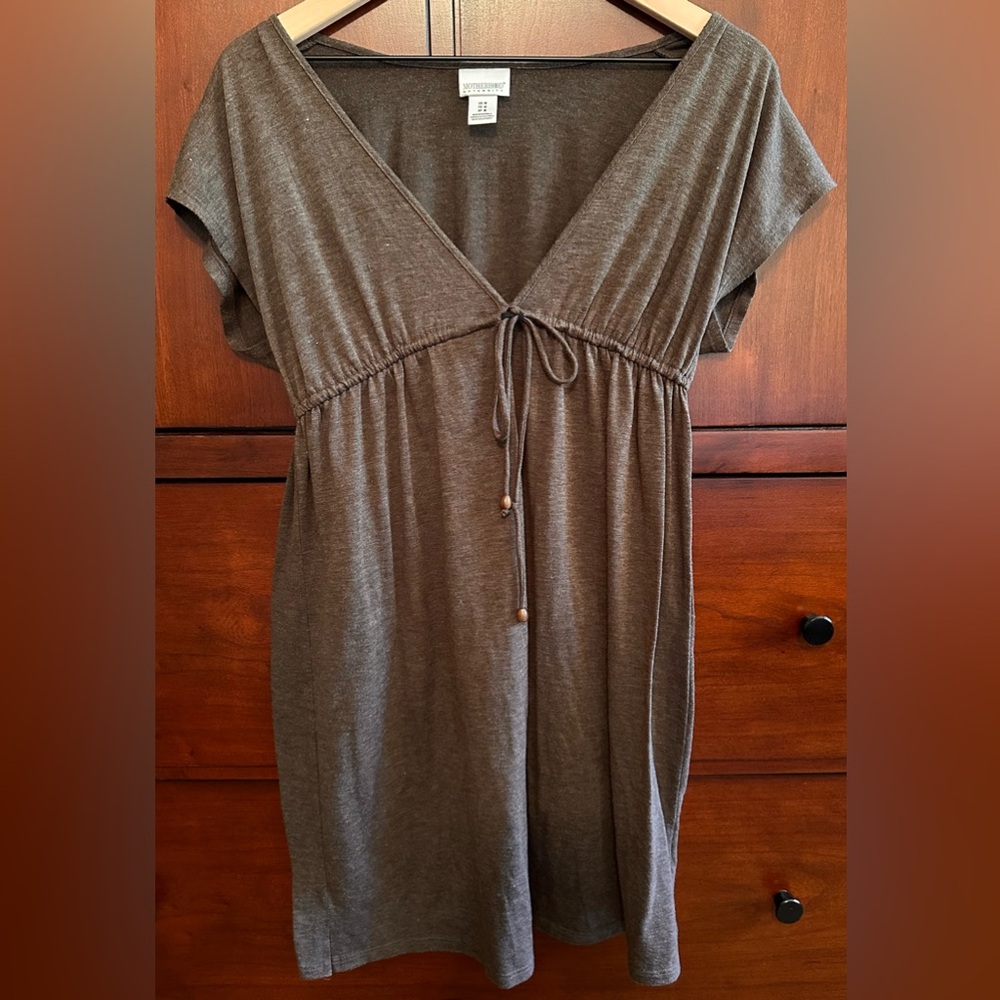 LADIES MOTHERHOOD MATERNITY VINTAGE BROWN COVER-UP - MEDIUM